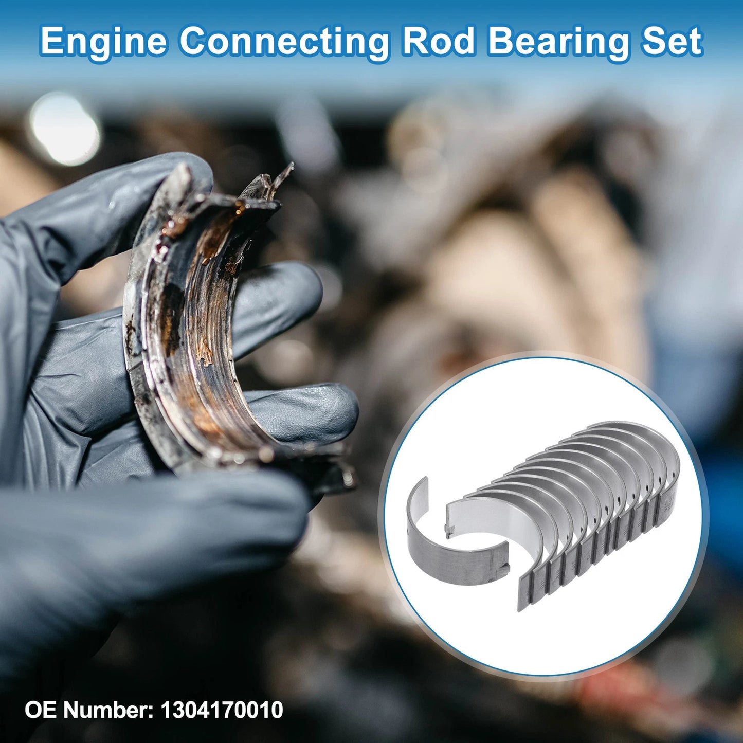 Connecting Rod Bearing Set 12 Pcs for Toyota Crown
