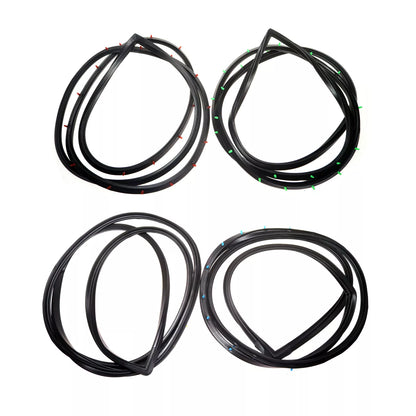 Front Rear Door Weatherstrip Set for Toyota Crown S60 MS60 MS64 MS65 Sedan 1971-1974