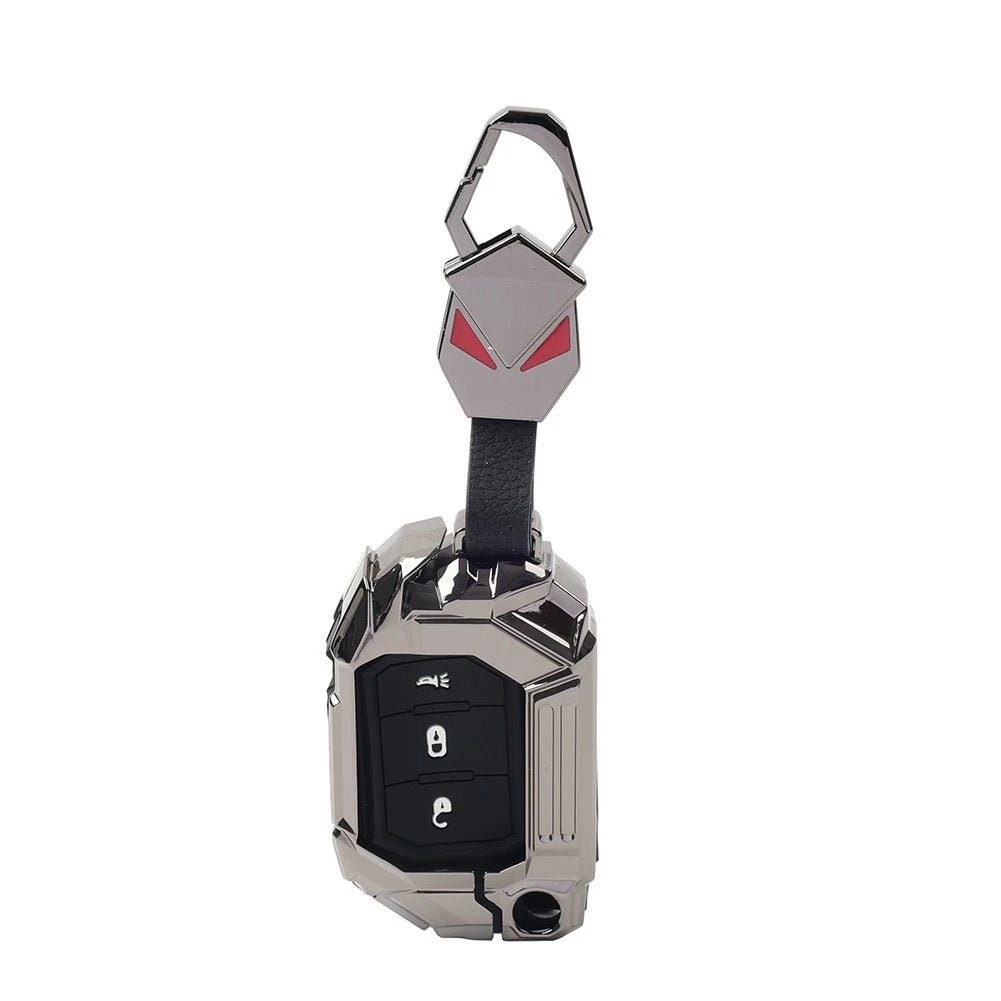 Keyless Remote Key Fob Cover for Jeep Wrangler, Gladiator (2018-2024)