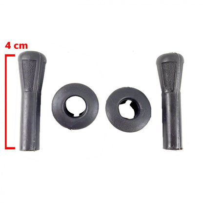 Door Lock Knob Gray Pair Fits Nissan Big-M Navara D21 Pickup Truck 1986-97 D09
