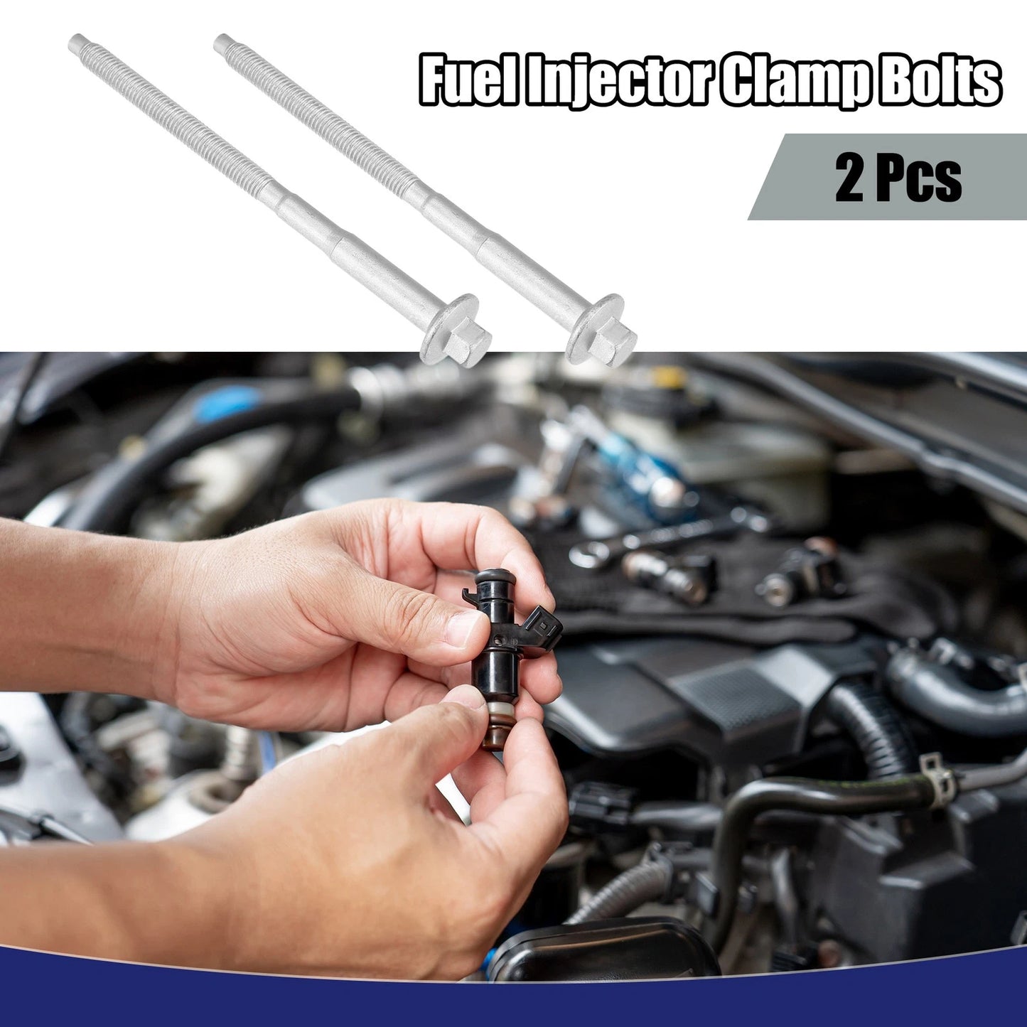 Fuel Injector Clamp Bolt Screw 2 x for Ford Transit MK7 (2006-2011)