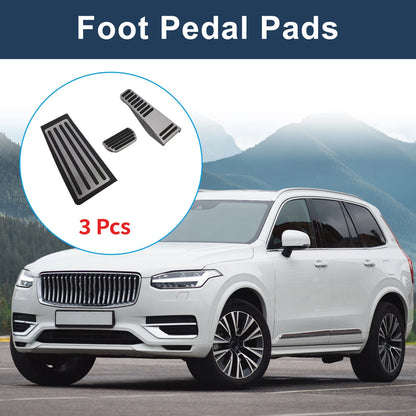 Foot Accelerator Pedal Covers  for Volvo XC90 (2018-2020) Silver Tone