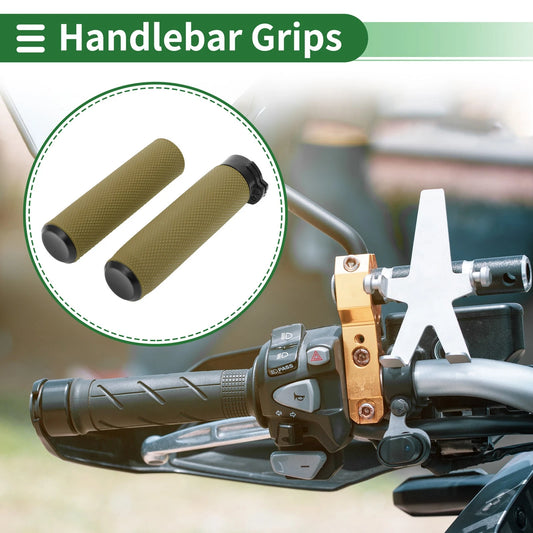 25mm Hand Grips Cover Kit Handlebar Grips TPU Yellow for Motorcycle