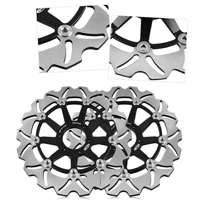 Front Brake Disc Rotors for Honda CBR600F4 1998-2000 & CBR600F4 1998-2010 Black
