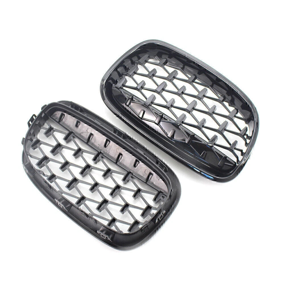 Gloss Black Front Kidney Grille for BMW 1 Series (2011-2014)