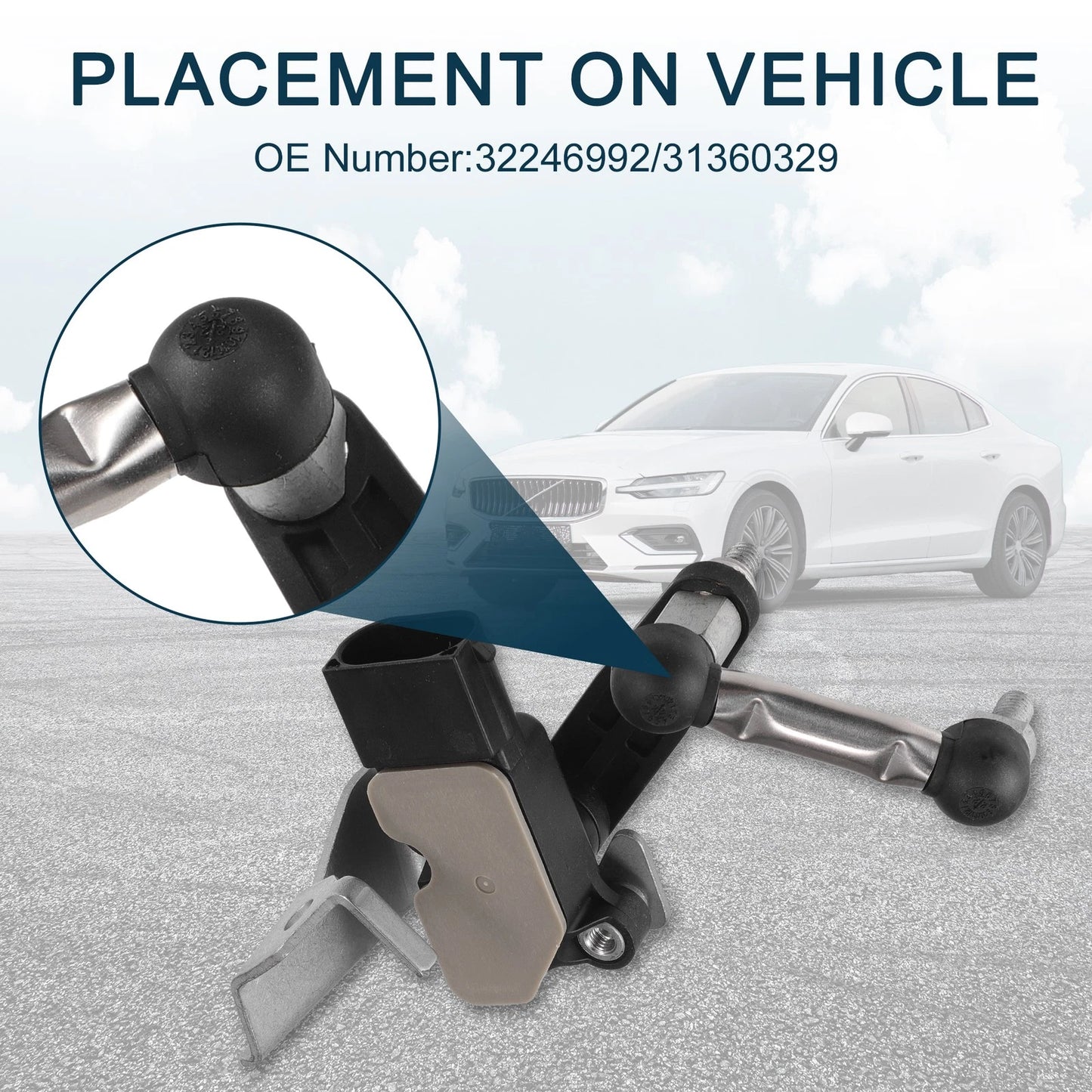 Air Suspension Ride Height Level Sensor for Volvo V90 (2017-2023)