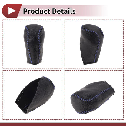 Blue Faux Leather Gear Shift Knob Cover for Toyota Corolla (2014-2018)