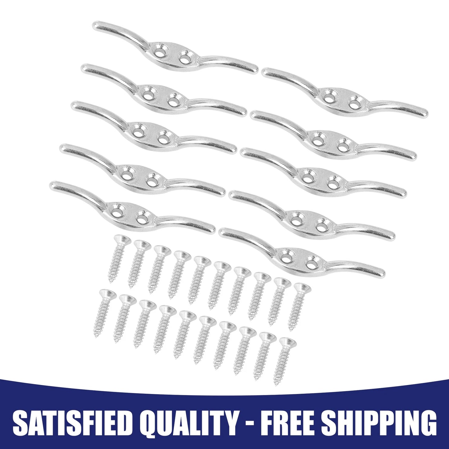 2 x Flagpole 10" Marine 316 Stainless Steel Rope Boat Deck Universal