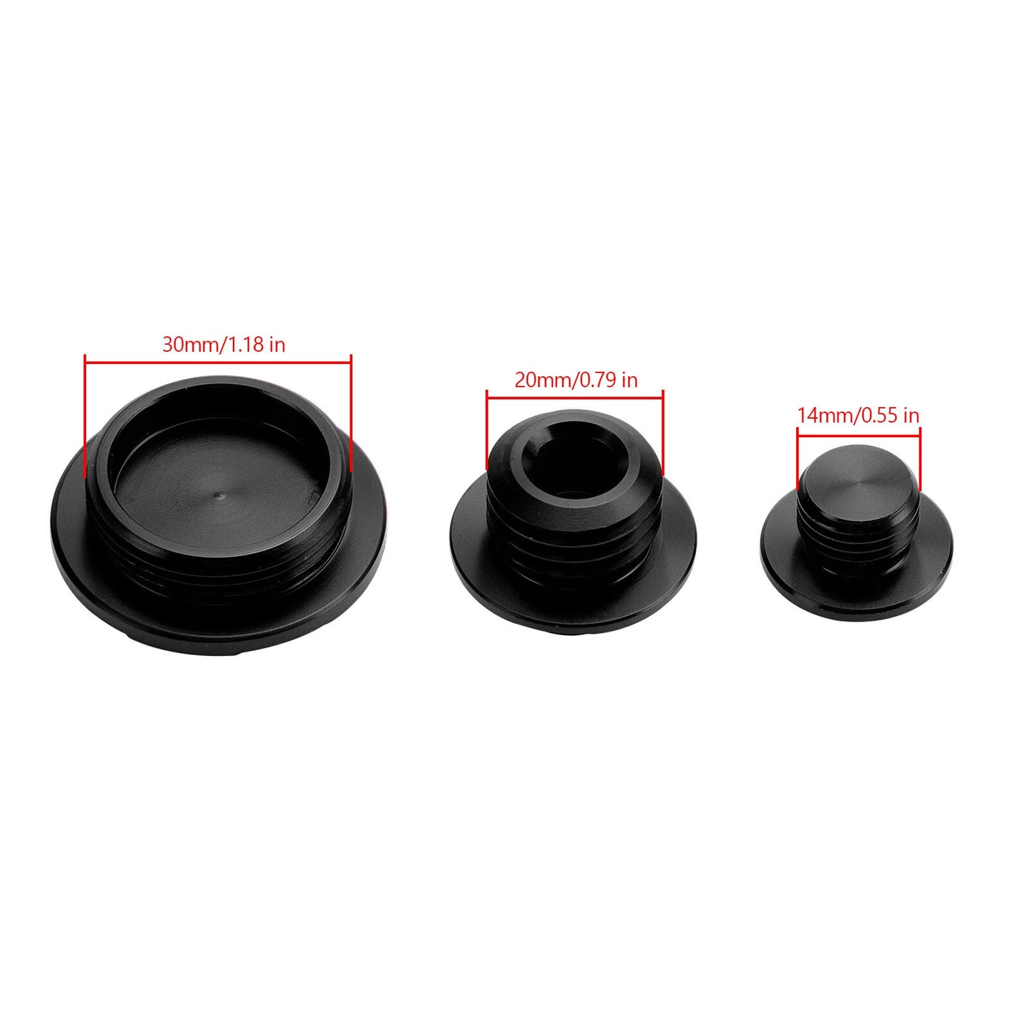 Crankcase Cover Oil Filler Plug - Black for Honda CRF 250/450 R/X (2002-2017)