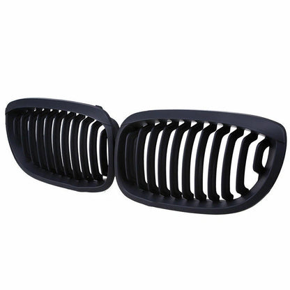 Front Kidney Grill for BMW E46 325Ci 330Ci 2 x DR LCI Matte Black (2003-2006)