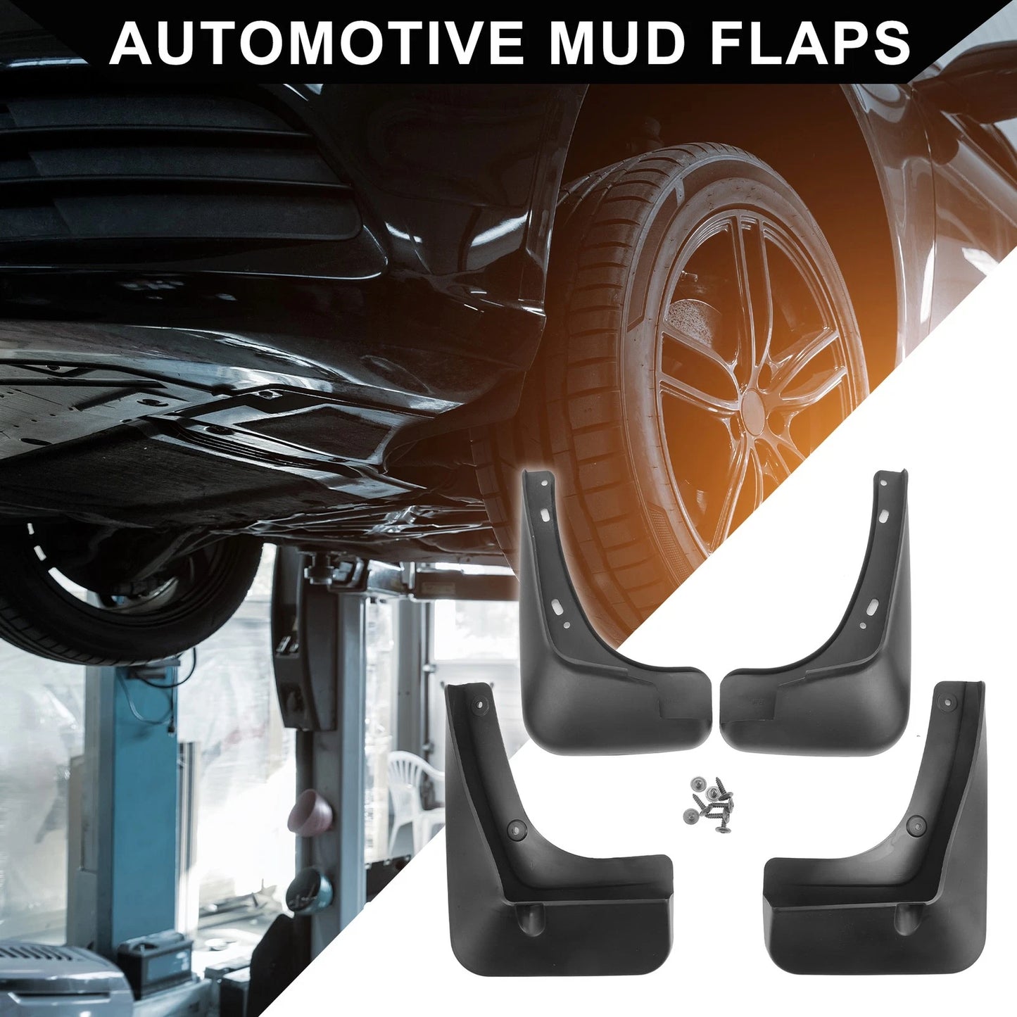 Front & Rear Mud Flap Splash Guards for Chevrolet Malibu Hybrid