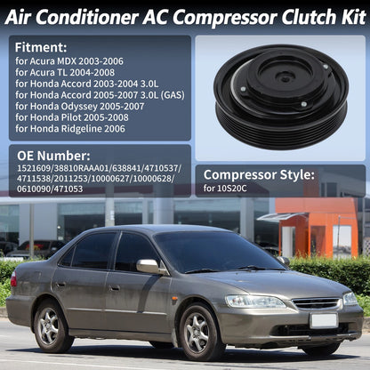 Air Conditioner AC Compressor Clutch for Honda Accord Odyssey Pilot Acura