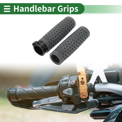 Handlebar Grips / 25mm / Grips TPU Dark Gray for Motorcycle