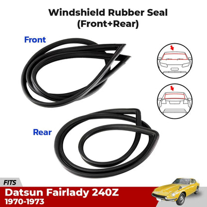 Front Rear Windshield Rubber Fits Datsun Fairlady 240Z S30 2D Coupe 1970-73 D06