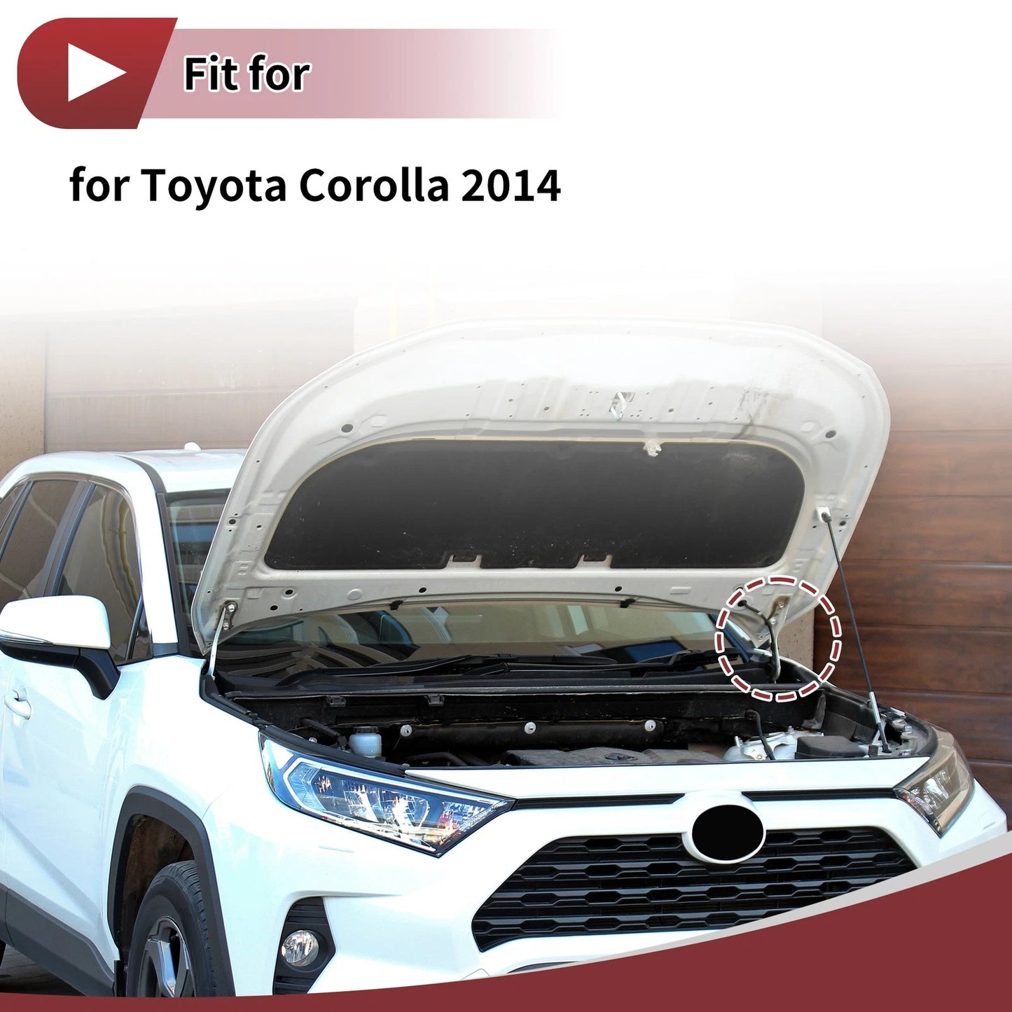 Hood Hinge 1 x Left Side Hood for Toyota Corolla (2014–2014)