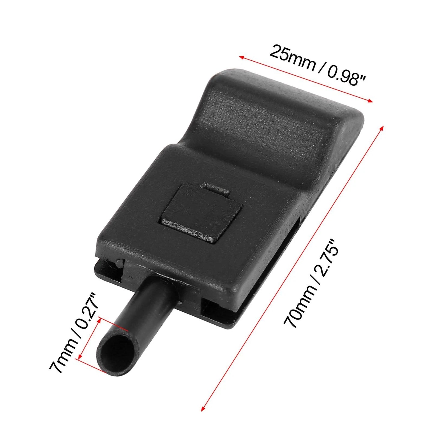 Black Door Interior Lock Knobs Front or Rear for Chevrolet