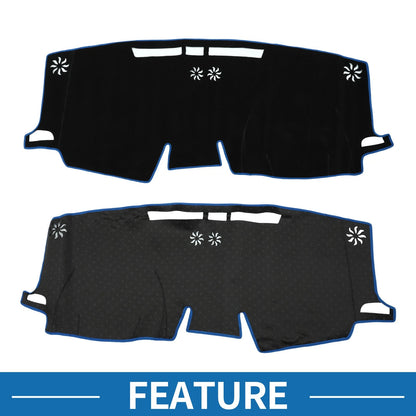 Dashboard Cover Mat for Toyota Sienna 2021-2024 Sun Protector Black Blue