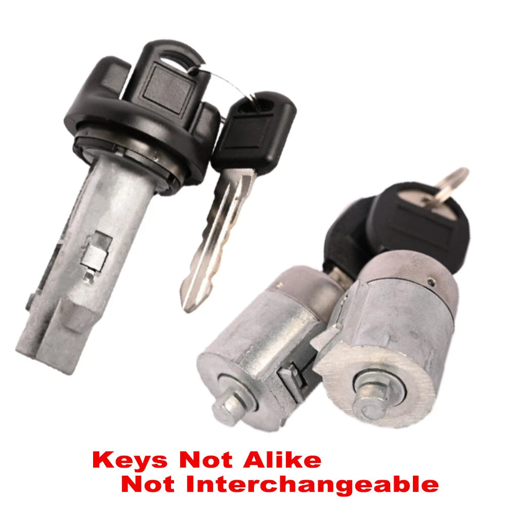 Ignition Key Switch Lock Cylinder & Door Lock Tumbler 2 x Keys for GM Chevy
