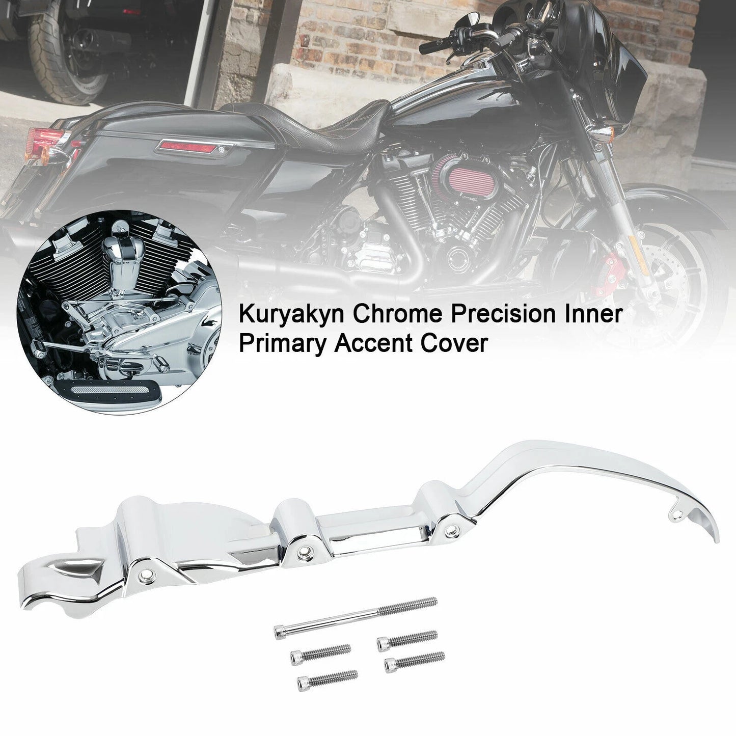 Chrome Precision Inner Primary Accent Cover for Milwaukee M8 (2017-2020)