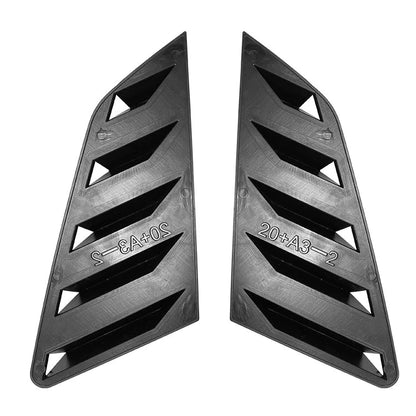 Black Rear Quarter Window Glass Louver Vent for Audi A3 S3