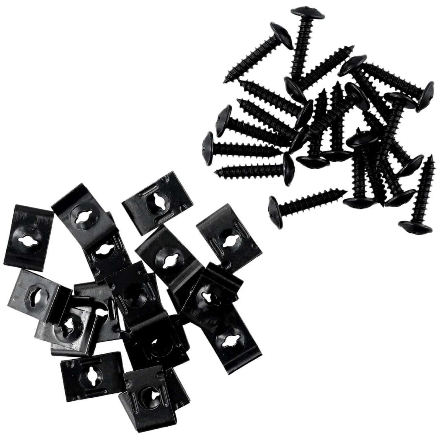 U-type Clip With Screw / 20x / Car Bumper Fender Trim Fasteners for Car