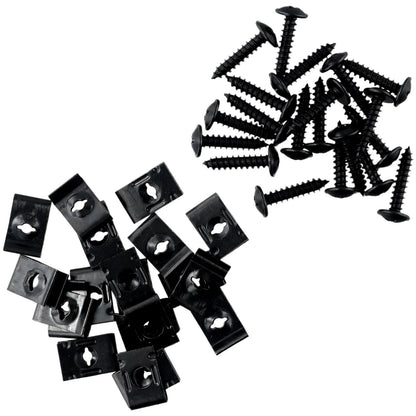 U-type Clip With Screw / 20x / Car Bumper Fender Trim Fasteners for Car