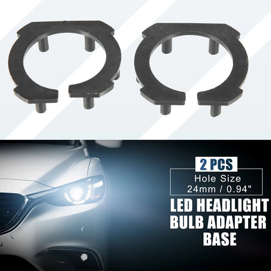 2 x H7 LED Headlight Adapter for Honda CBR, Suzuki GSXR, Yamaha