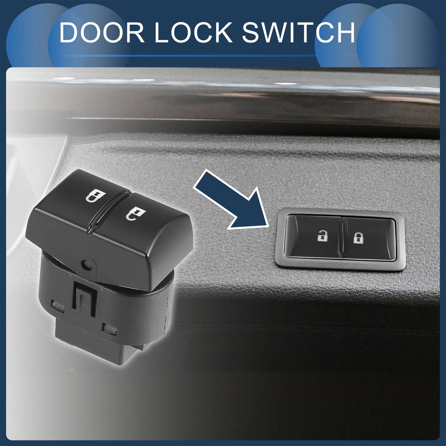 Door Lock Switch Front Driver for Chevrolet Cobalt (2005-2010)