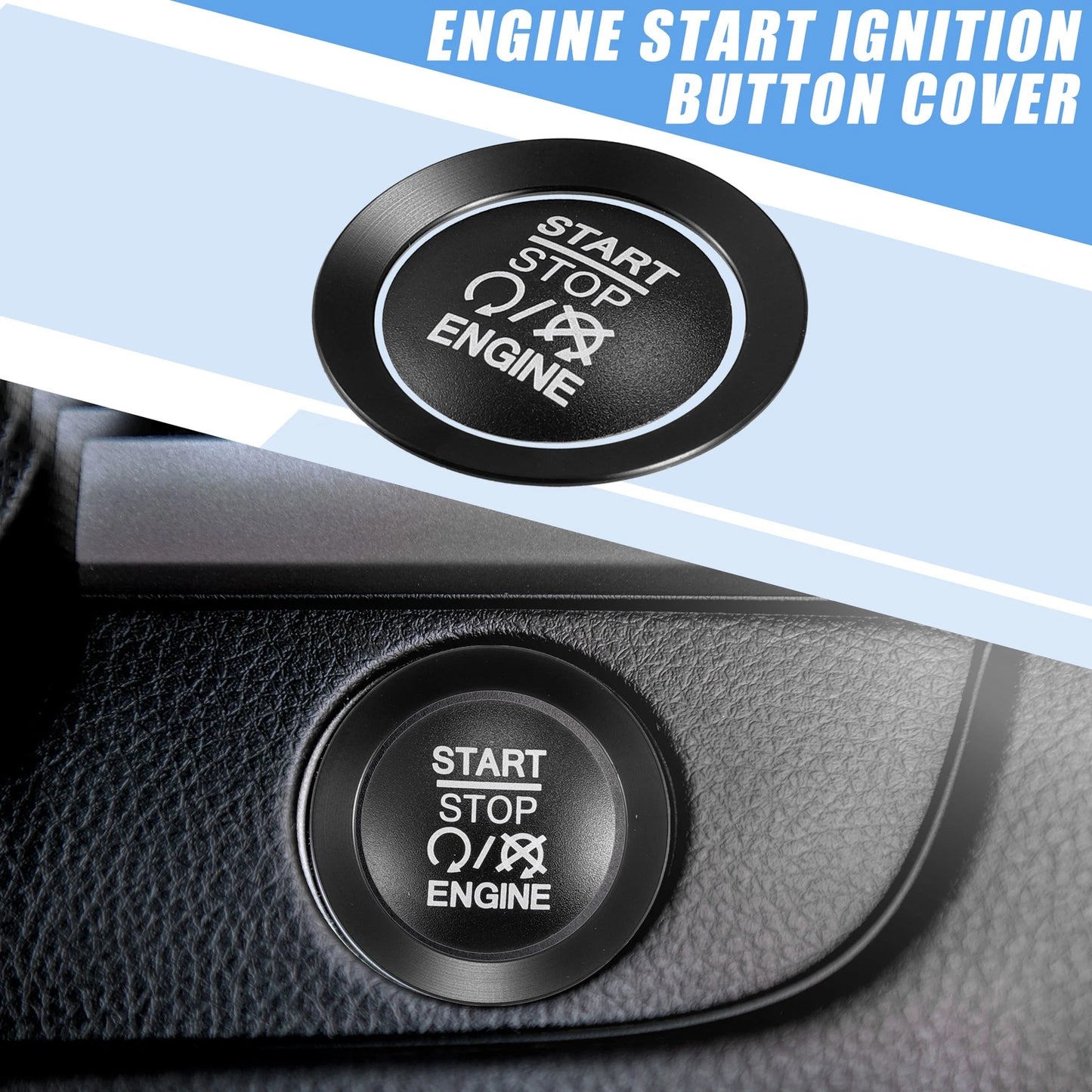 Ignition Button Cover Decal for Jeep Compass Renegade (2017-2023)