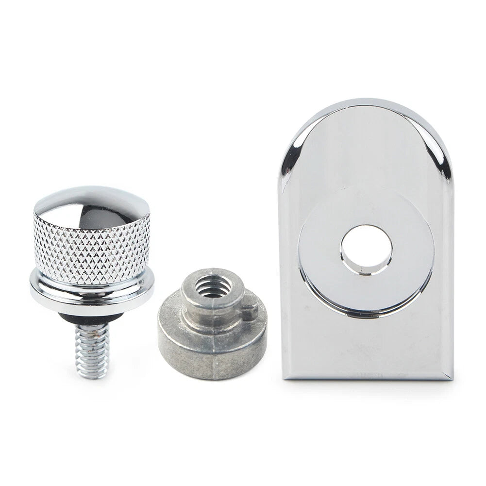 Rear Fender Seat Bolt Nut Cover Chrome for Harley XL Dyna Softail (1996-2023)