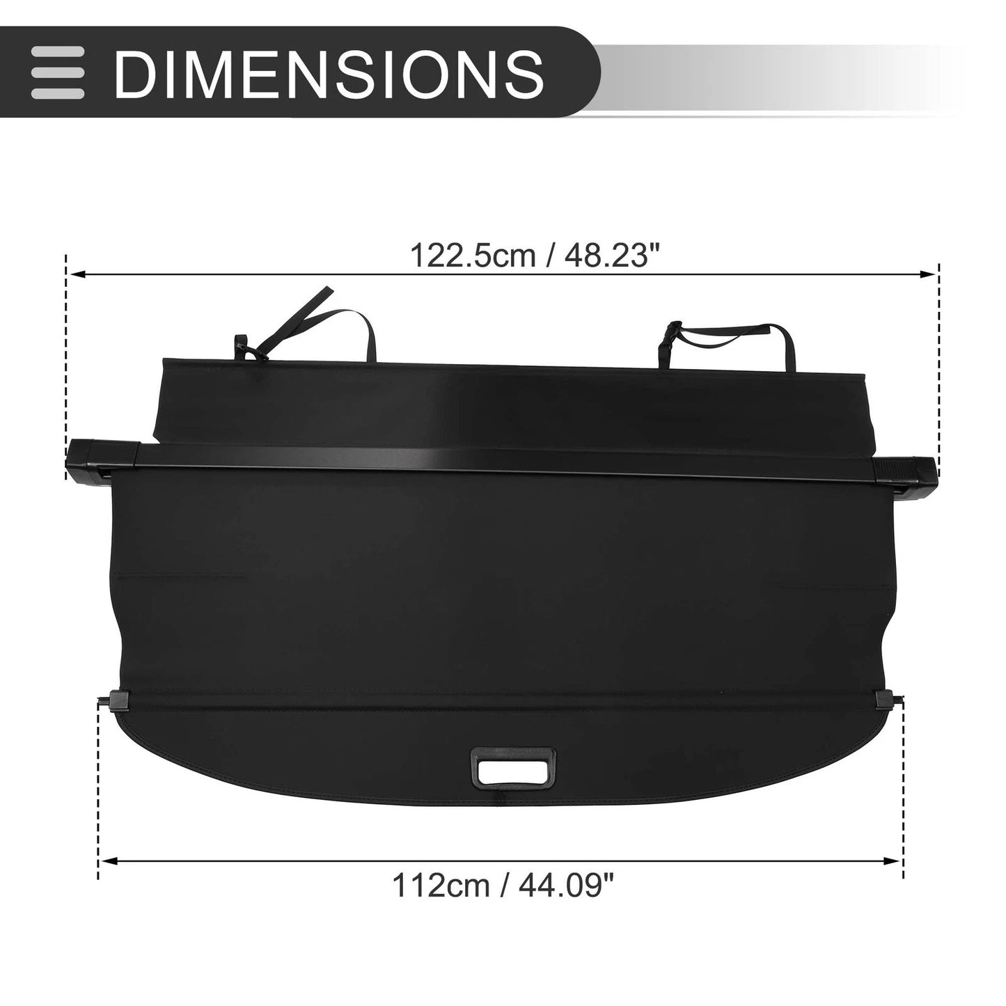 Retractable Cargo Cover for BMW X3 E83 Gloss Black (2004-2010)