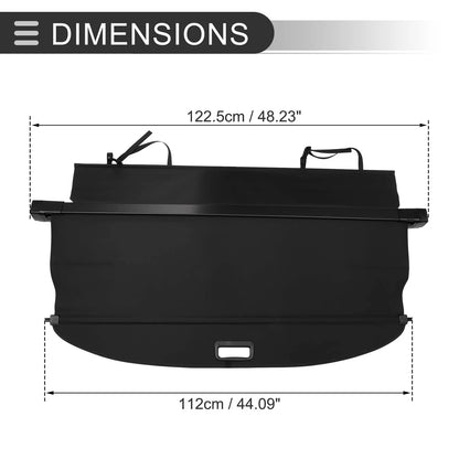 Retractable Cargo Cover for BMW X3 E83 Gloss Black (2004-2010)