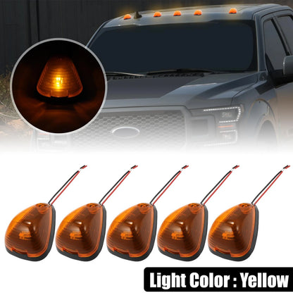 5 x Yellow Cab Marker Light Covers for Ford F150 (1999-2016)