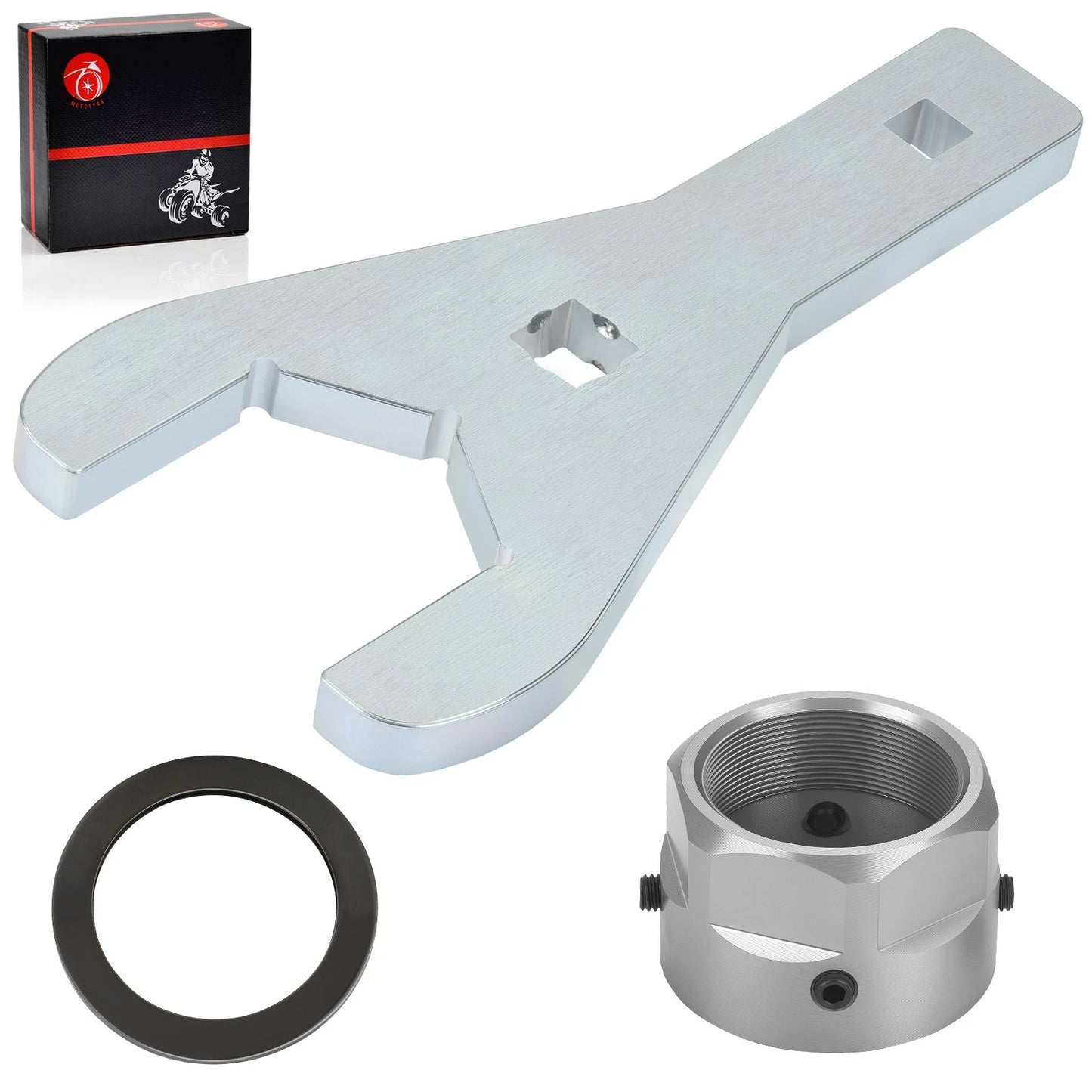 46mm Rear Axle Nut Wrench & Lock Nut for Yamaha YFZ450X & YFZ450R (2009–2024)