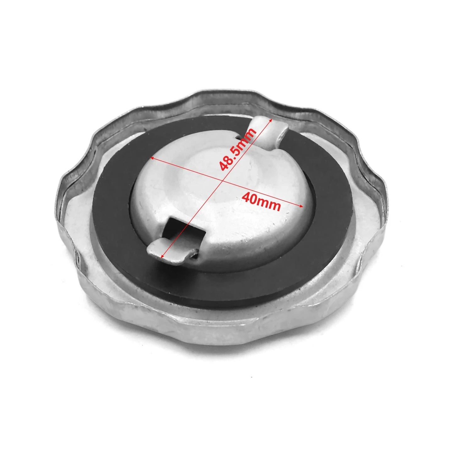 Gas Cap Cover Protector for Universal Silver Tone Motorcycle Scooter