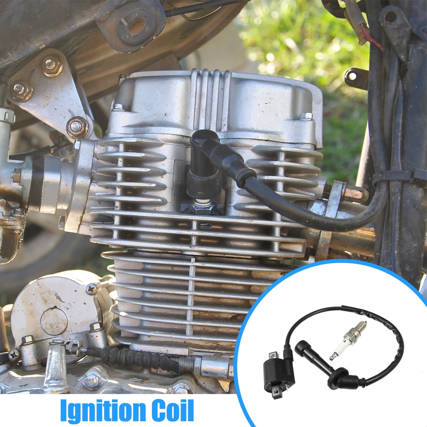 Ignition Coil Spark Plug Kit for Kawasaki KFX Yamaha