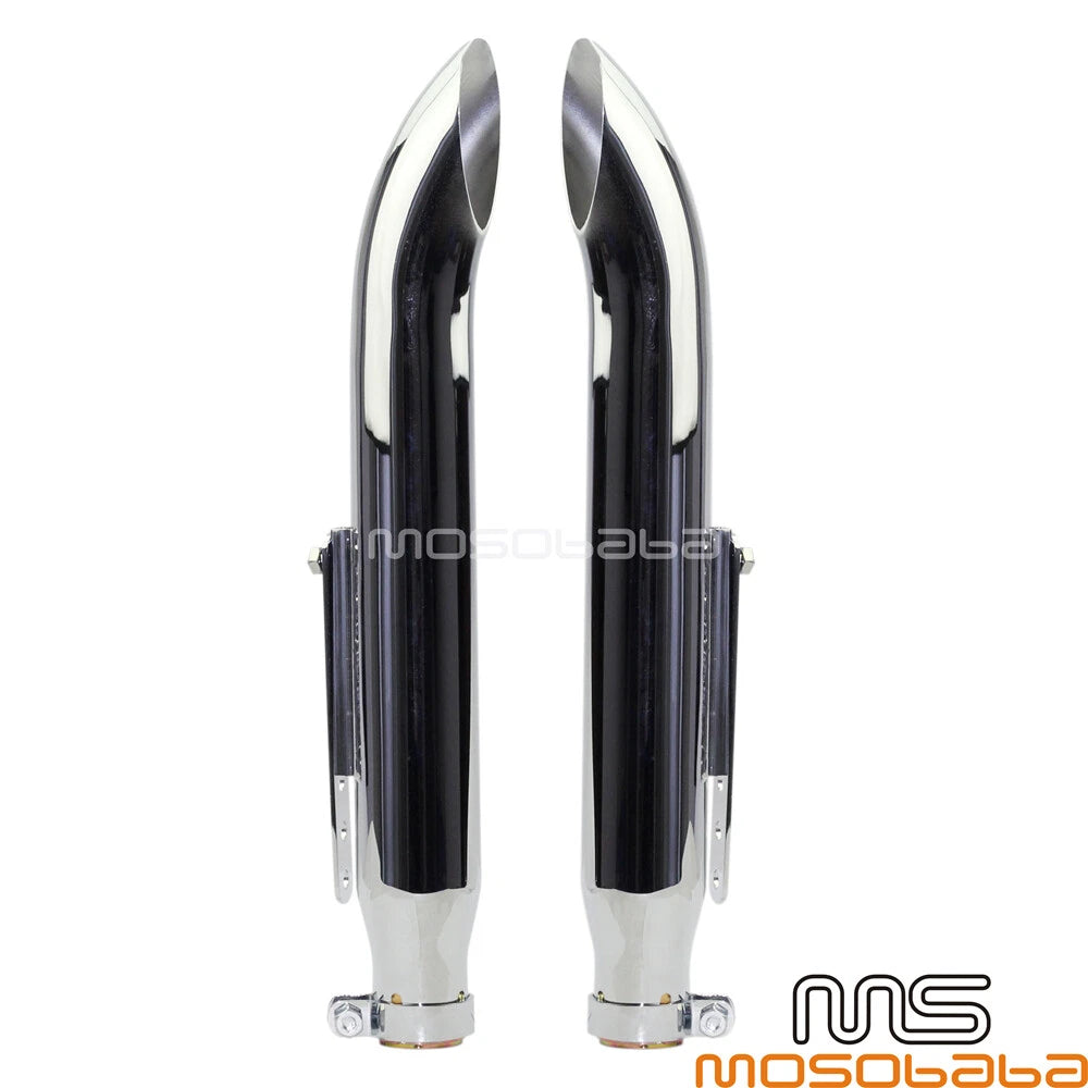 19'' Turn Out Exhaust Mufflers for Harley Cafe Racer & Suzuki VL 125 800