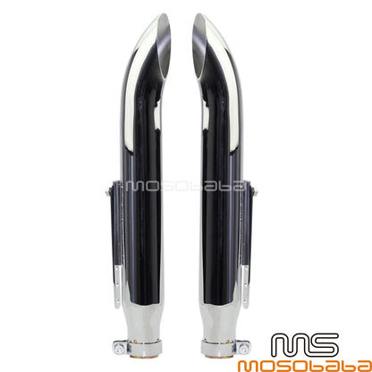 19'' Turn Out Exhaust Mufflers for Harley Cafe Racer & Suzuki VL 125 800