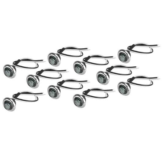 10 x Red Mini Side Marker Light Bullet Lamp LED for Car Truck Trailer