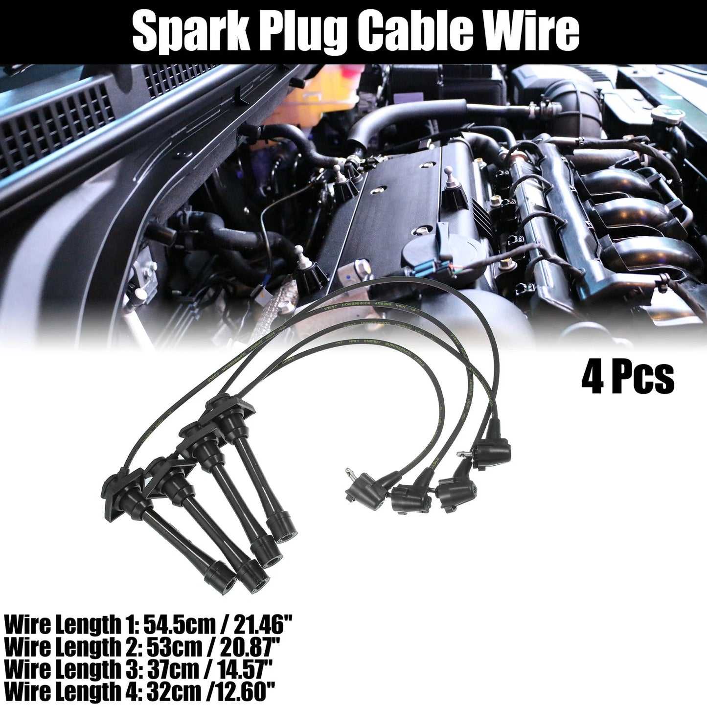 4pcs Spark Plug Ignition Wires for Toyota Celica (1994-1997)
