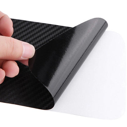 Carbon Fiber Style Rear Bumper Corner Protector Sticker