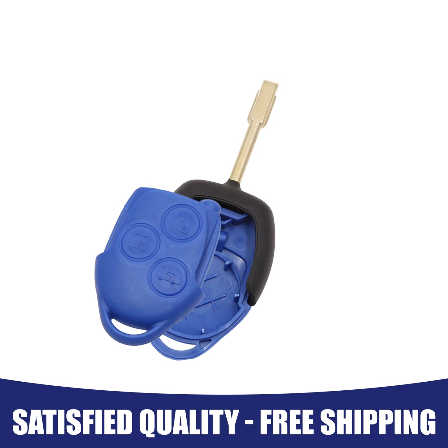 Key Fob Shell Case for Ford Transit Van 1 x 3 Button