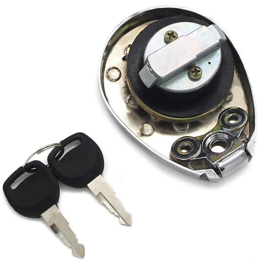 Fuel Gas Tank Cap Cover Keys for Kawasaki EN400, EL250, ZL400 (1991-2006)