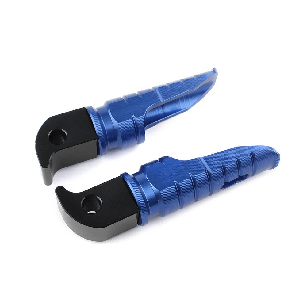 Blue CNC Rear Footpeg Footrests for Yamaha YZF-R1 R6 FZ-07 FZ-09
