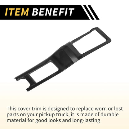 4WD Gear Shift Panel Cover for Jeep Wrangler JL JLU (2018-2024) Black