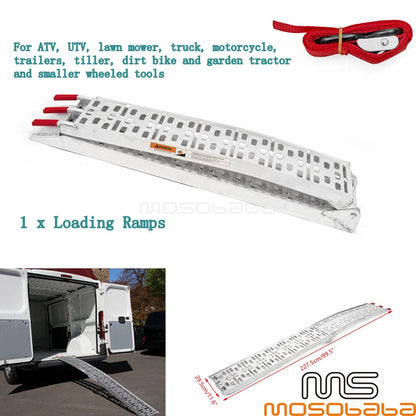 89''x11'' Loading Ramp for ATV UTV Motorcycle Lawn Trailer Truck Dirt Bike