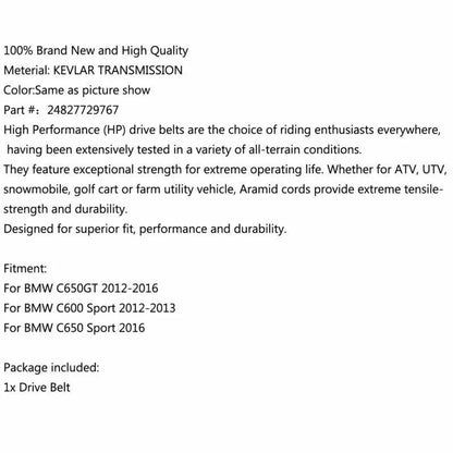 V-Belt Drive Belt for BMW C 600, C 650 Sport, C 650 GT (2011-2020)