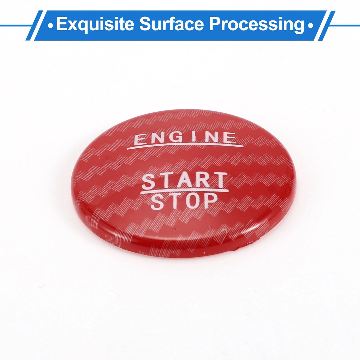 Car Push Start Button Cover for Mercedes Benz W176 (2012-2018) - Red 3.5cm