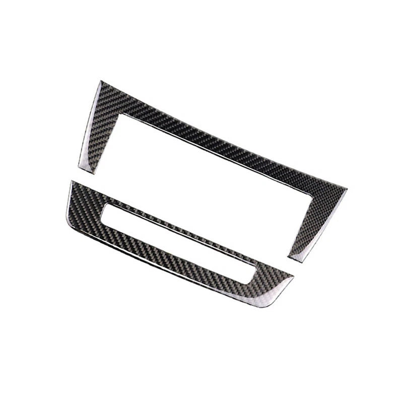 Carbon Fiber Car Stereo CD Control Panel Cover Trim For Benz C-Class 2011-2014