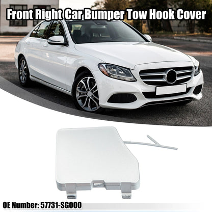 Front Right Tow Hook Cover for Subaru Forester (2015-2018) Silver Tone